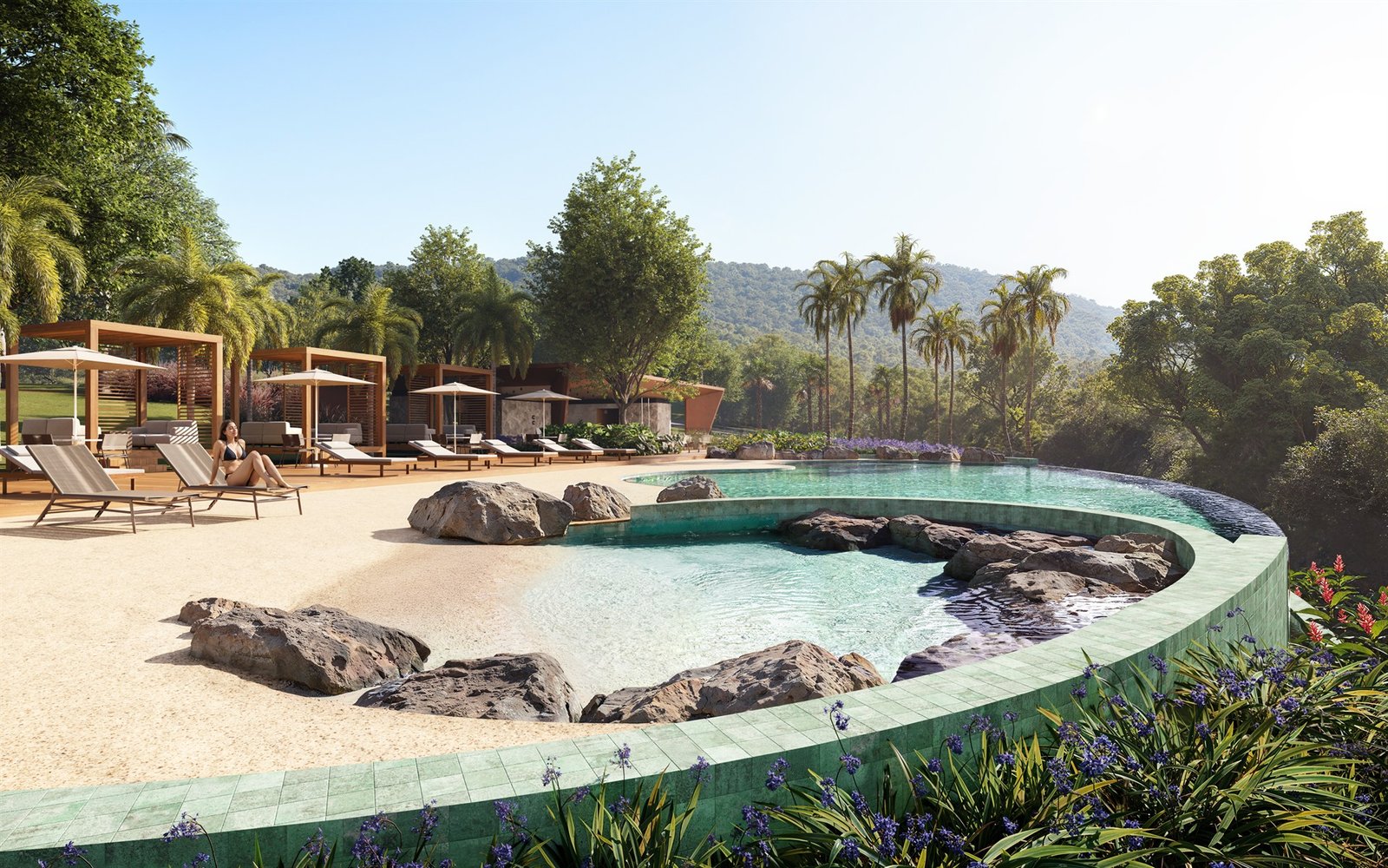 Aldeia do Vale Pirenópolis - Complexo de Piscina com Espaço Gourmet e Bar Integrado